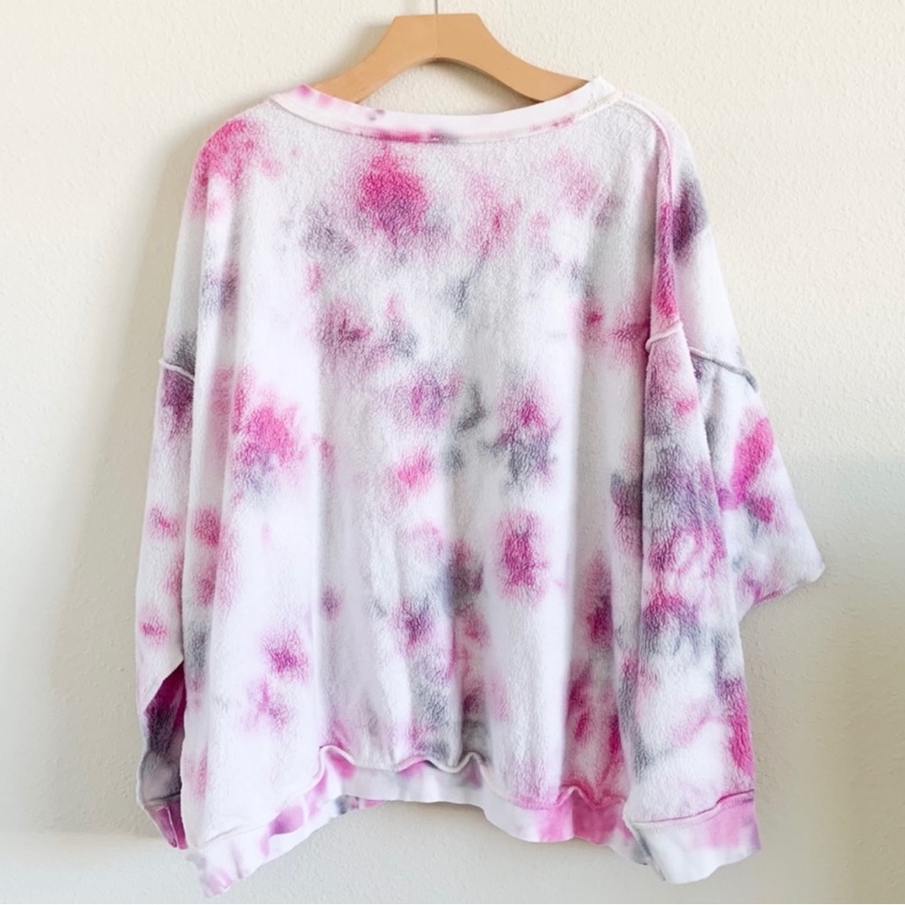 Free People Kelly washed tie dye *sweatshirt**